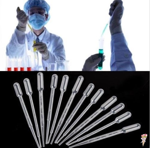10Pcs 3ML Laboratory Tools Pipettes Plastic