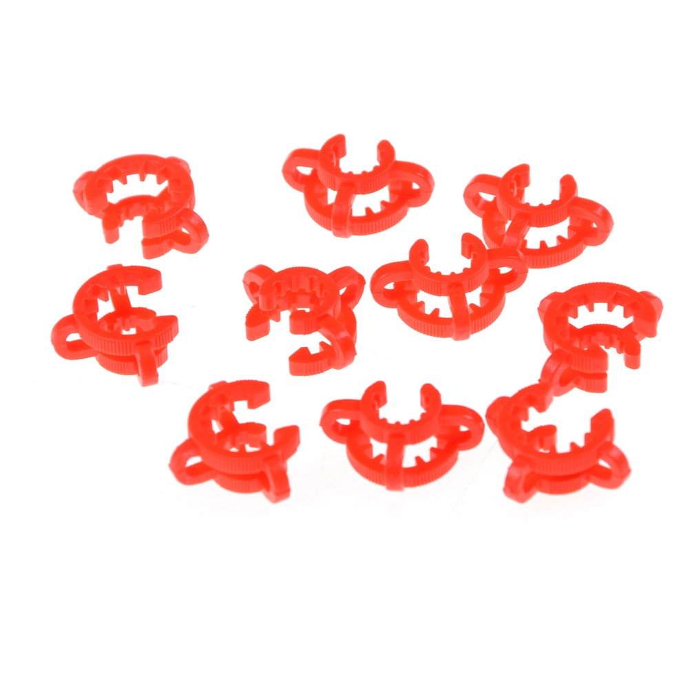 10pcs 24# 19x23mm Laboratory Plastic Clip,Lab Keck