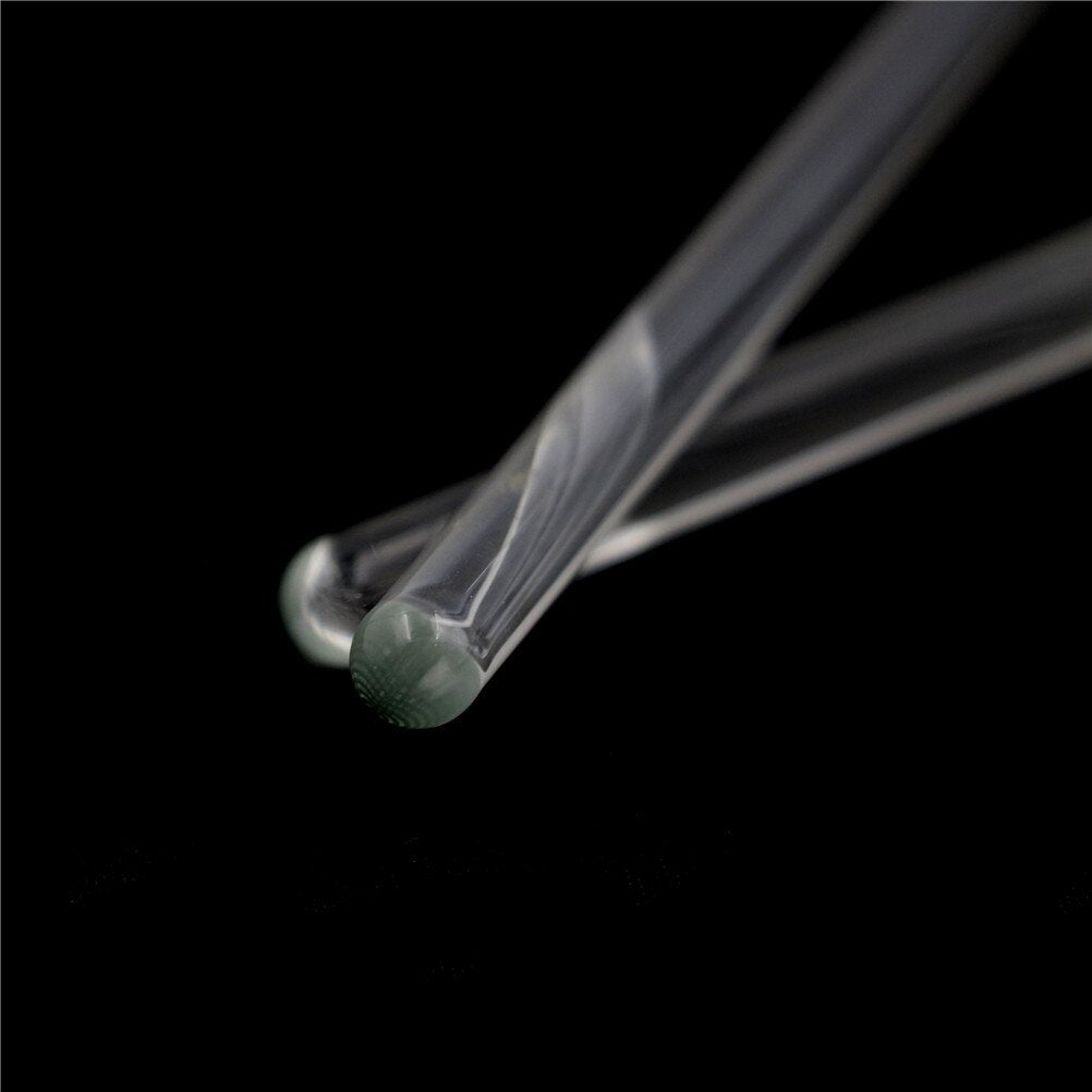 2Pcs Transparent Glass Stirring Rod Laboratory