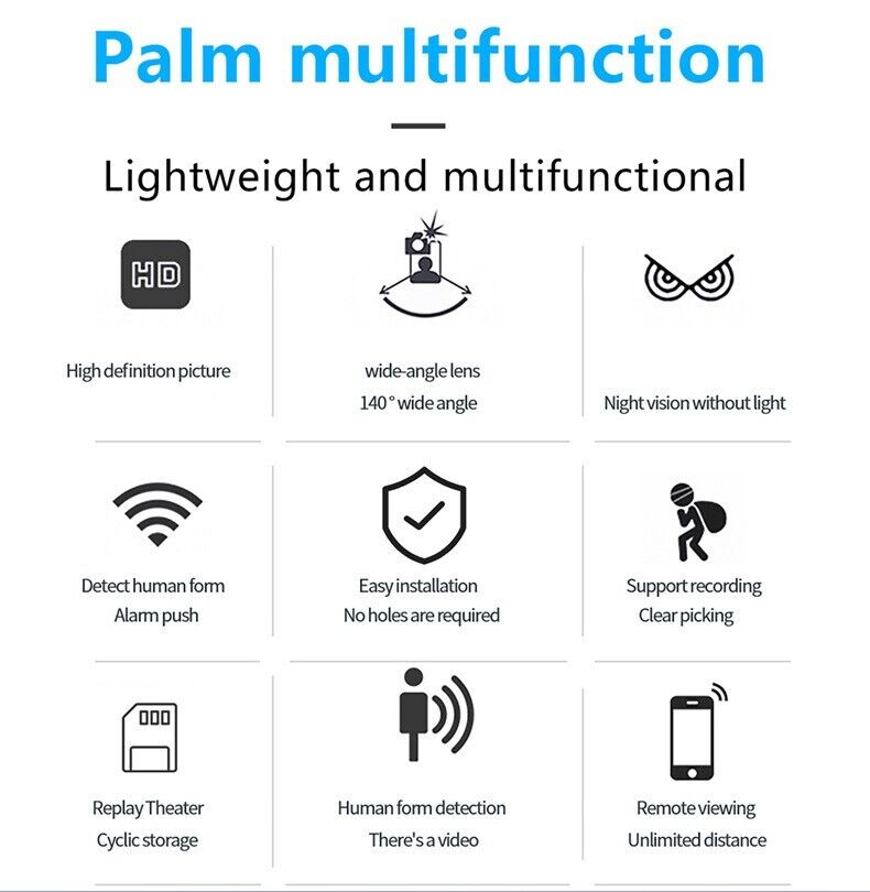 WiFi Wireless Spy 4K Mini Camera Pinhole DIY Hidden HD Screw IP DVR