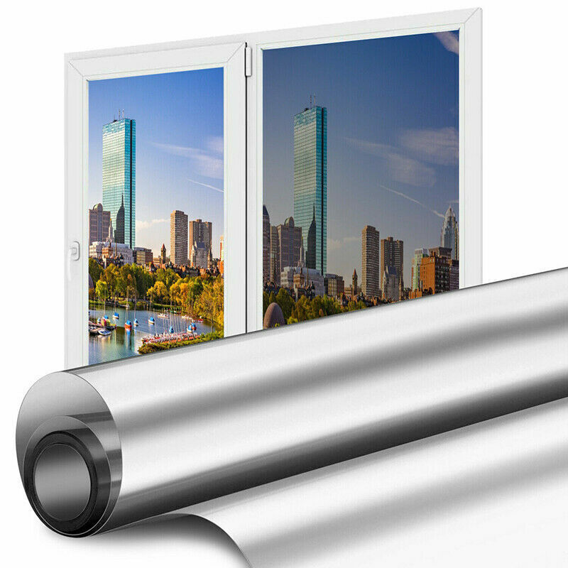One Way Mirror Window Film Heat UV Reflective Privacy Tint Foil For