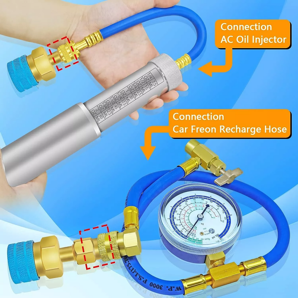 R1234YF to R134A Quick Coupler Adapter Fits Car A/C High Low Side