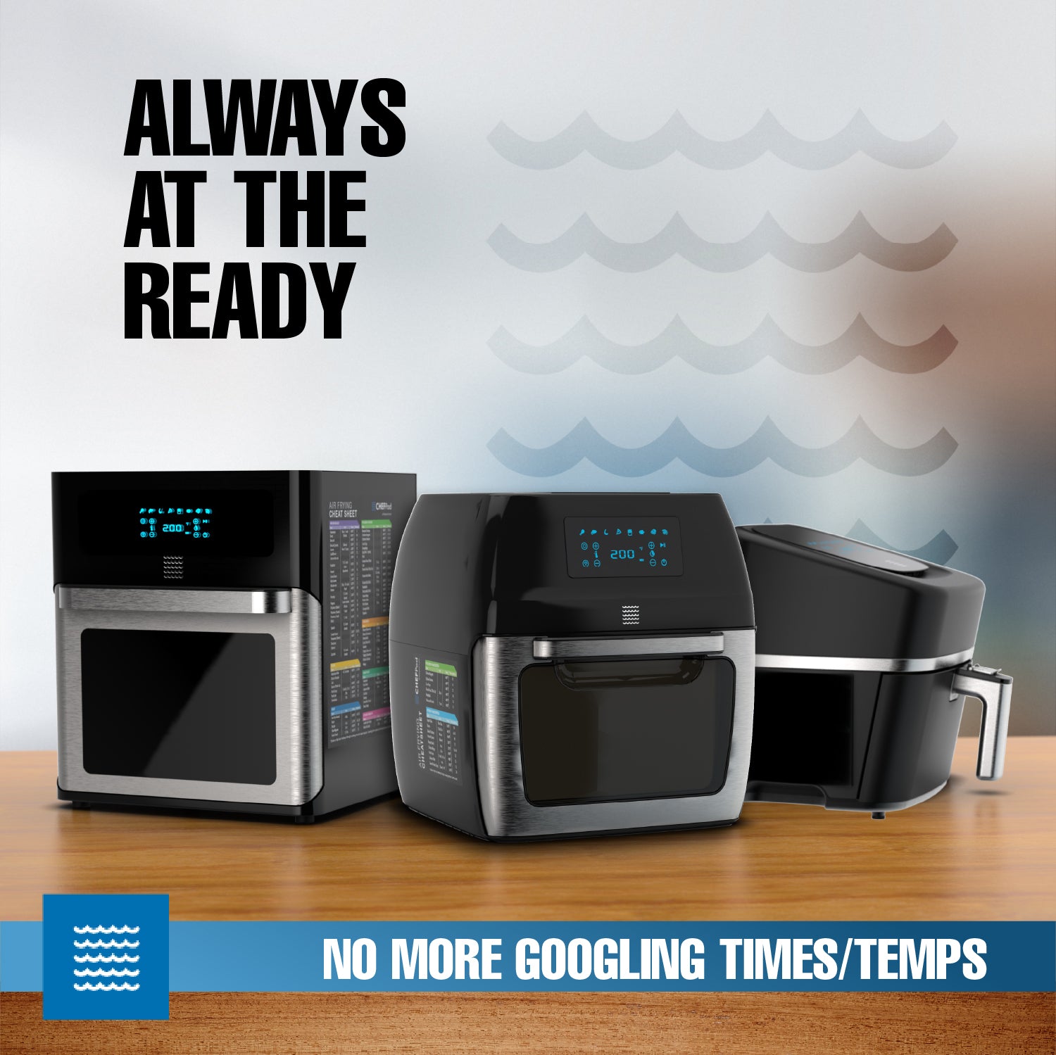 Air Fryer Magnetic Cheat Sheet Set Of 2, Air Fryer Accessories Cook