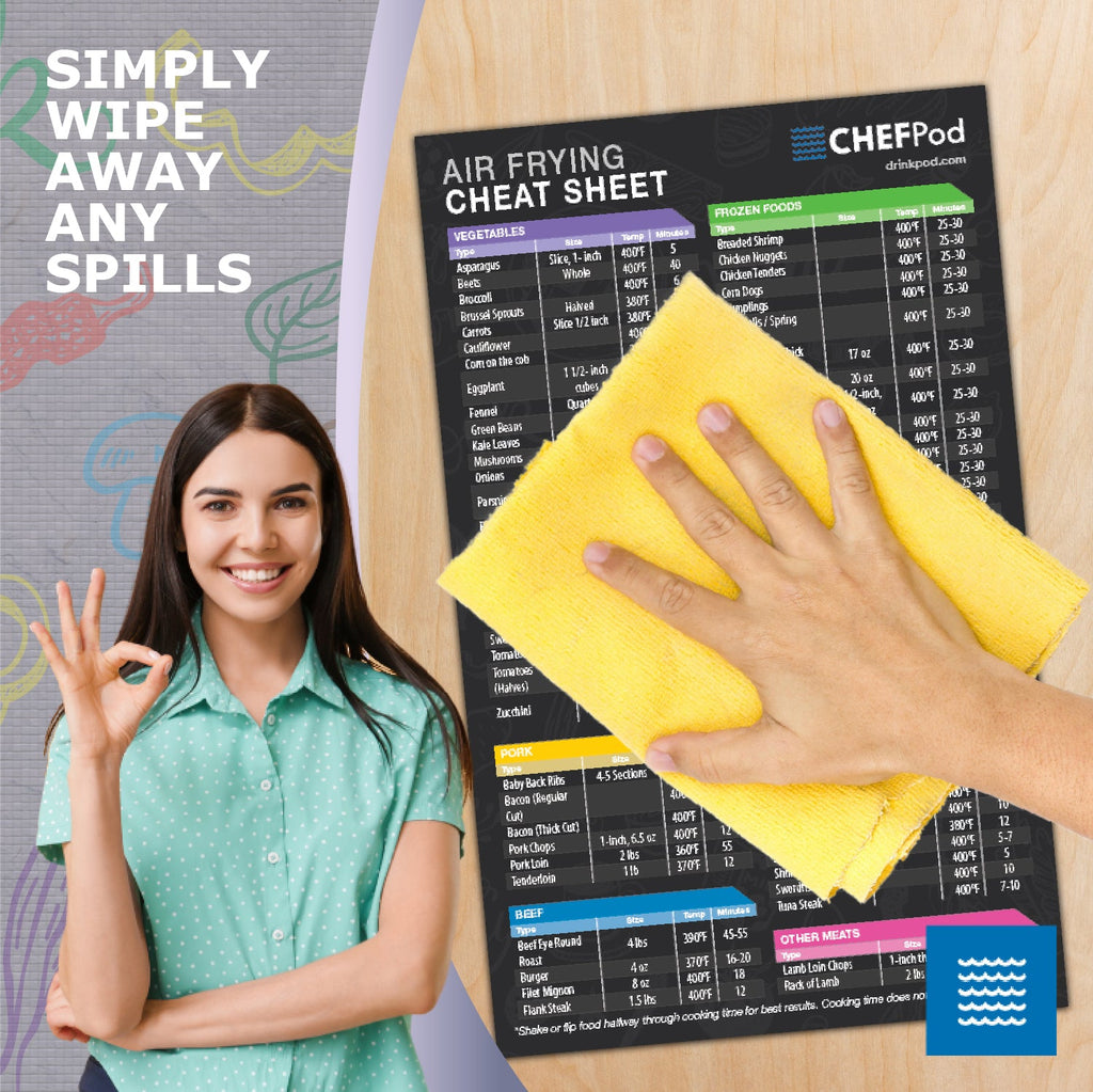Air Fryer Magnetic Cheat Sheet Set Of 2, Air Fryer Accessories Cook