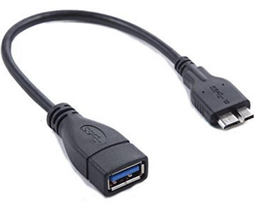 ASTROTEK USB 3.0 to Micro OTG Cable 25cm - Type A Female to 5 pins for