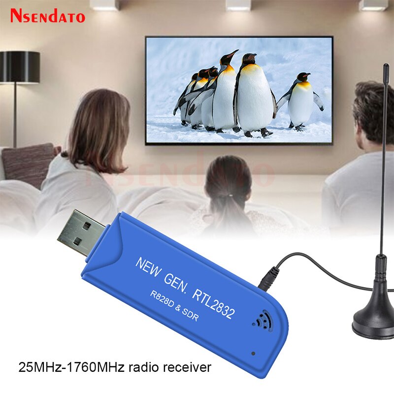 Digital Usb 2.0 Tv Stick Tuner Rtl2832u R828d Sdr Rtl A300u