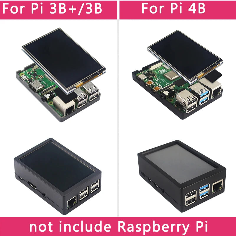 Raspberry Pi 3.5 Touch Screen 480*320 LCD TFT Display Optional ABS