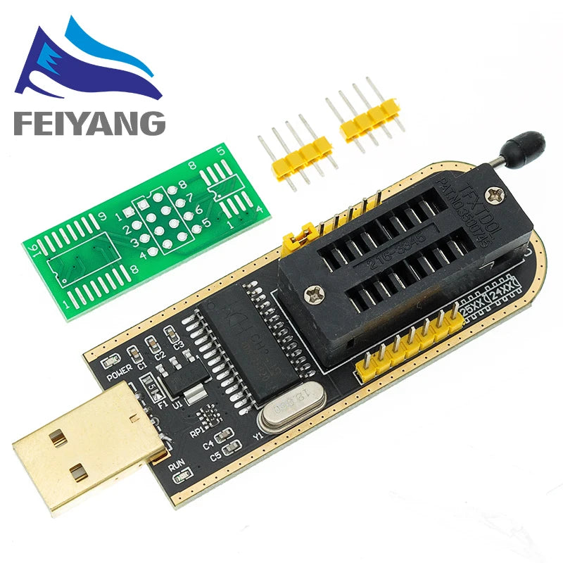 1PCS CH341A 24 25 Series EEPROM Flash BIOS USB Programmer Module +