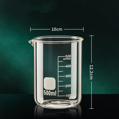 50/100/150/250/500/1000ml High Borosilicate Glass Measuring Cup Clear
