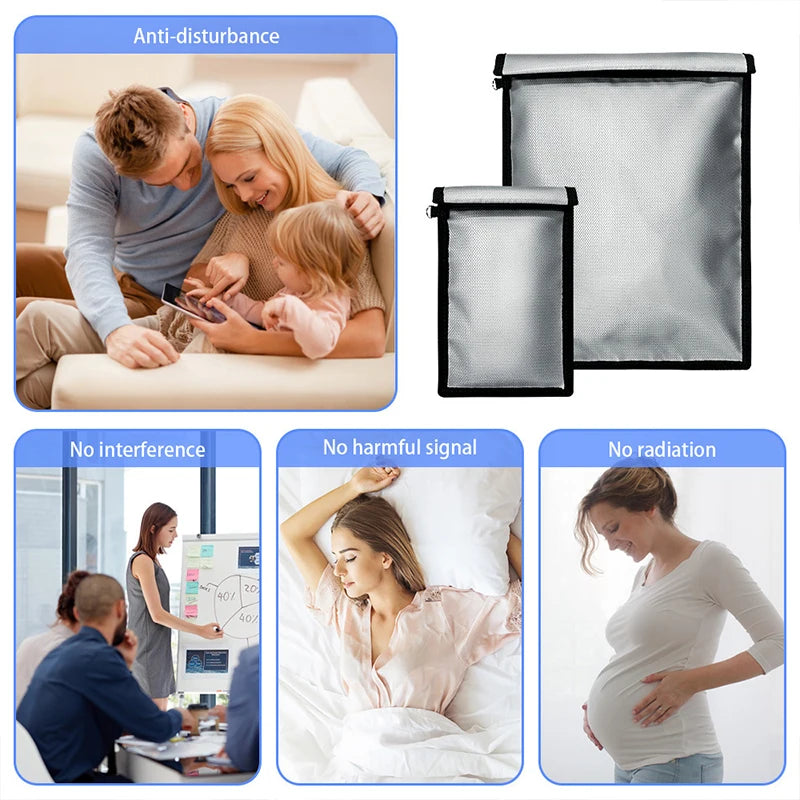 Upgraded Waterproof & Fireproof Faraday Bag for Car Keys, Cell Phone,