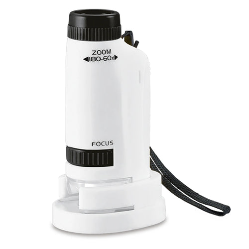 Pocket Microscope for Kids, Handheld Mini STEM & Science Toy LED Light