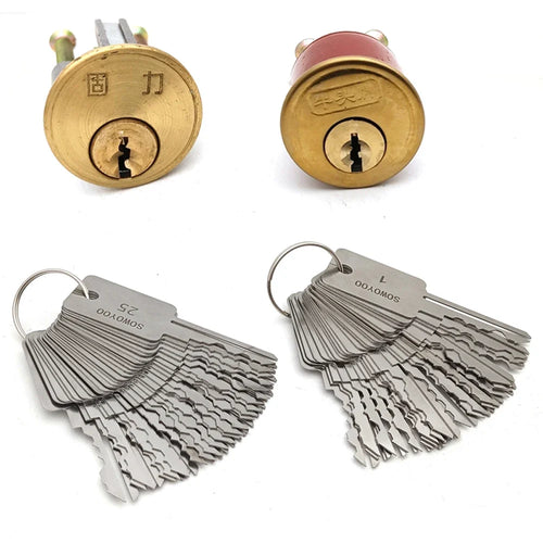 48 In 1 Locksmith Tools Lock Keys Set for Bull Head Lock for S Groove