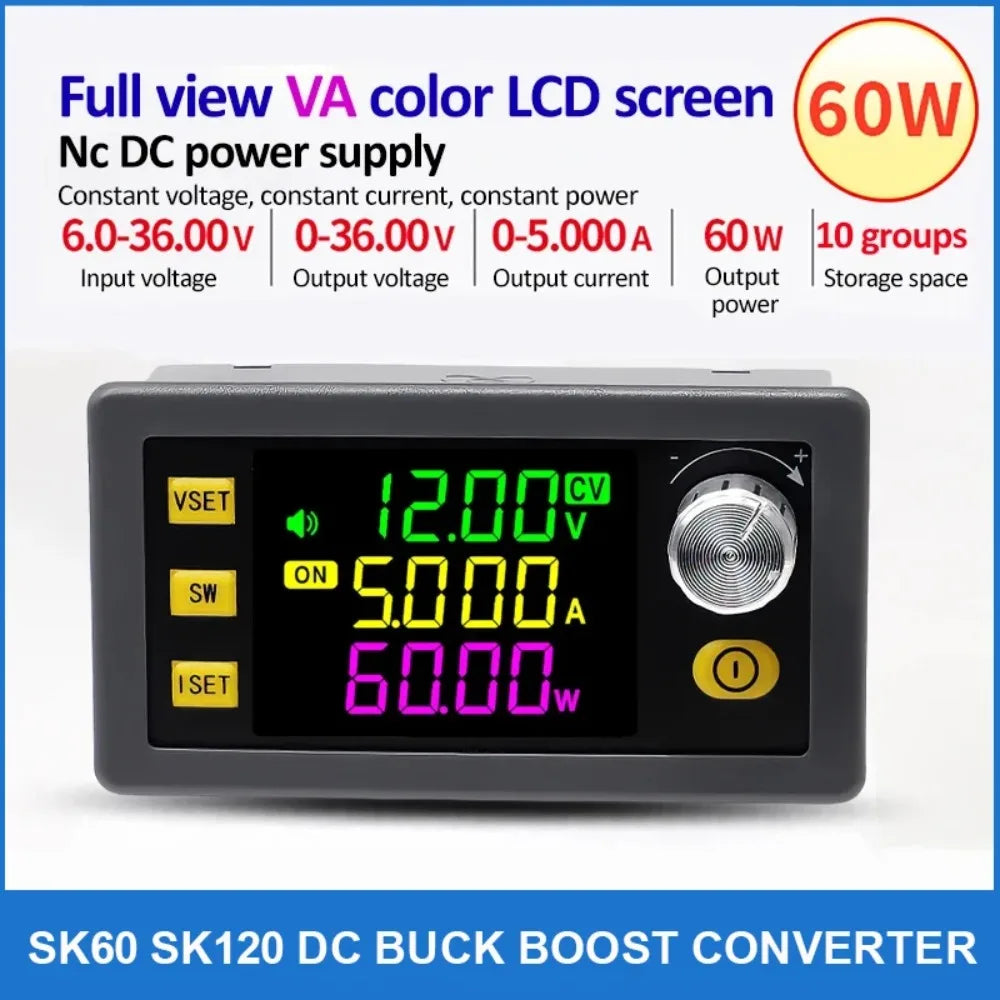 SK60 SK120 DC Buck Boost Converter CNC Adjustable Regulated Laboratory