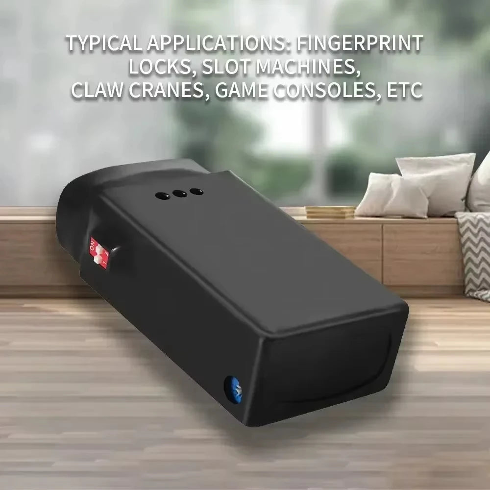 Tesla Coil Small Black Box Intelligent Lock Finger V-Pattern Lock