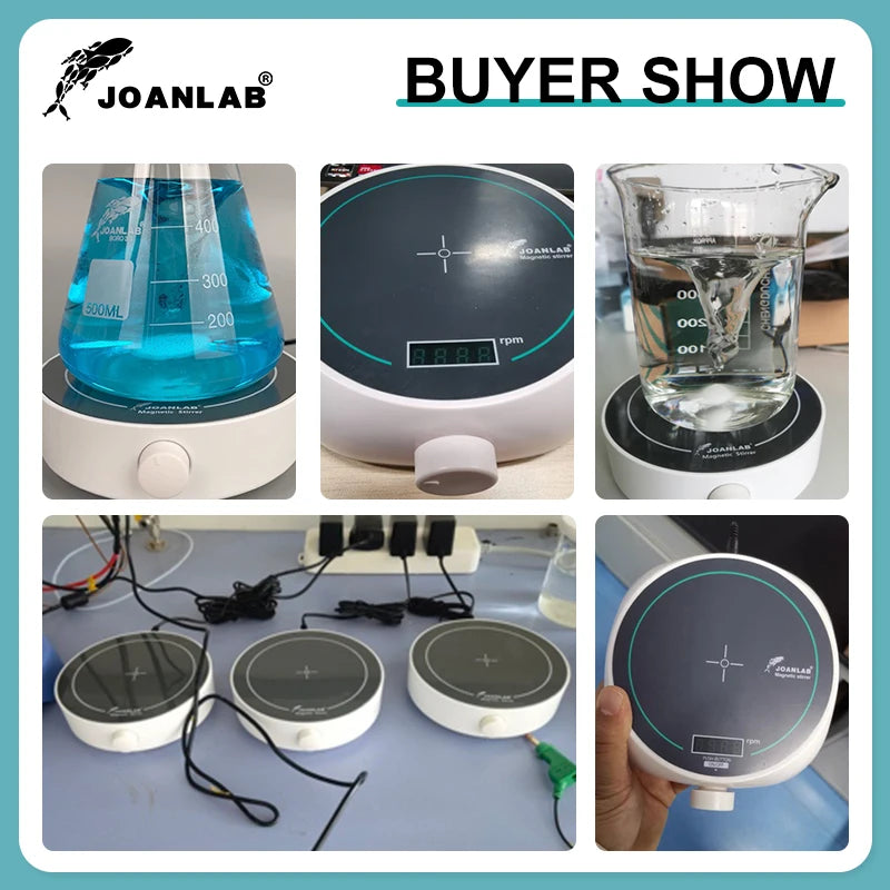 JOANLAB Mini Magnetic Stirrer Laboratory Liquid Mixer Magnetic Mixer