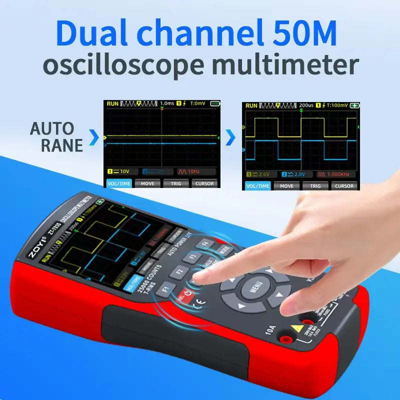 ZOYI ZT- 3-in-1 Oscilloscope Multimeter with 3.5 Inch IPS