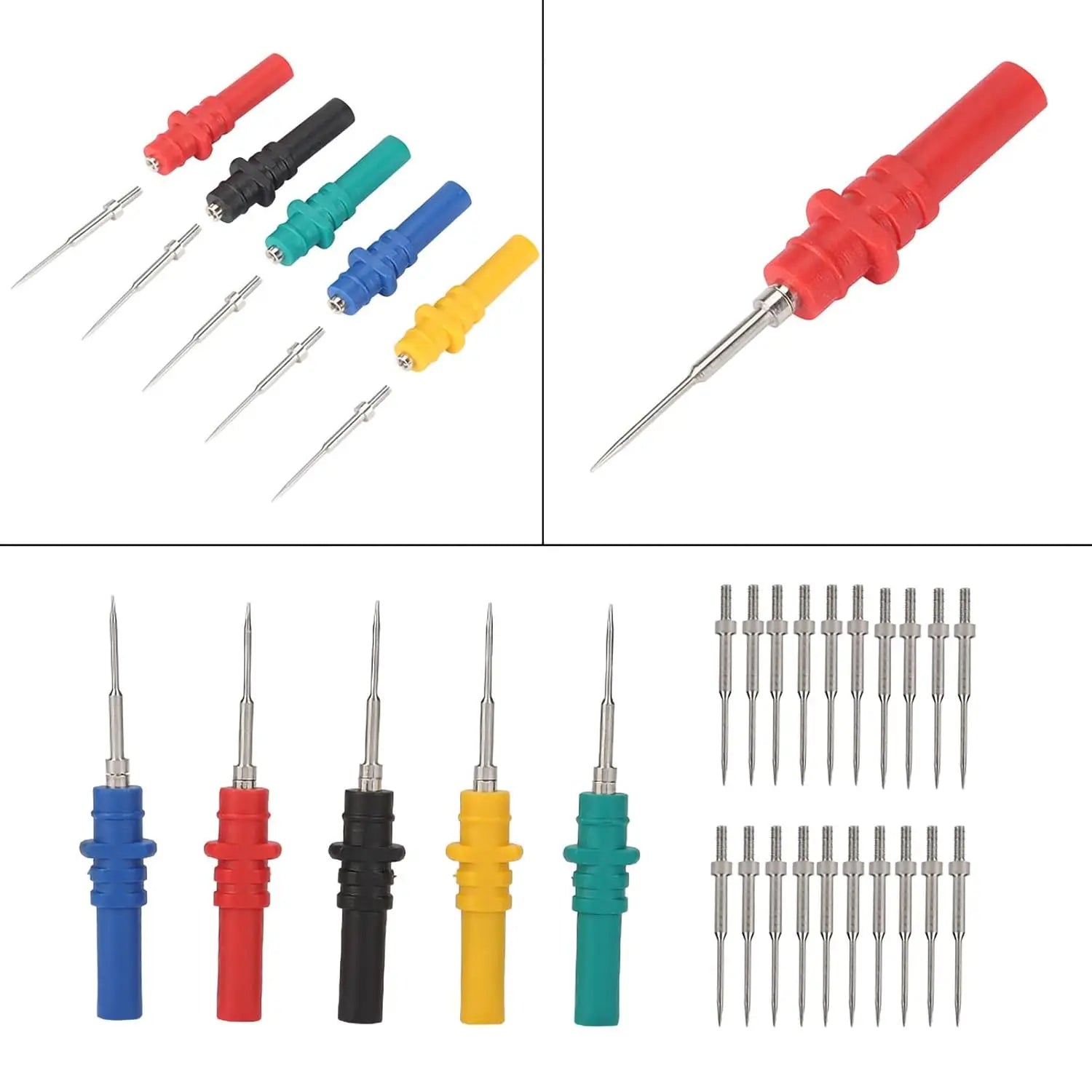 15pcs Automotive Diagnostic Test Probe Puncture Needles Oscilloscope