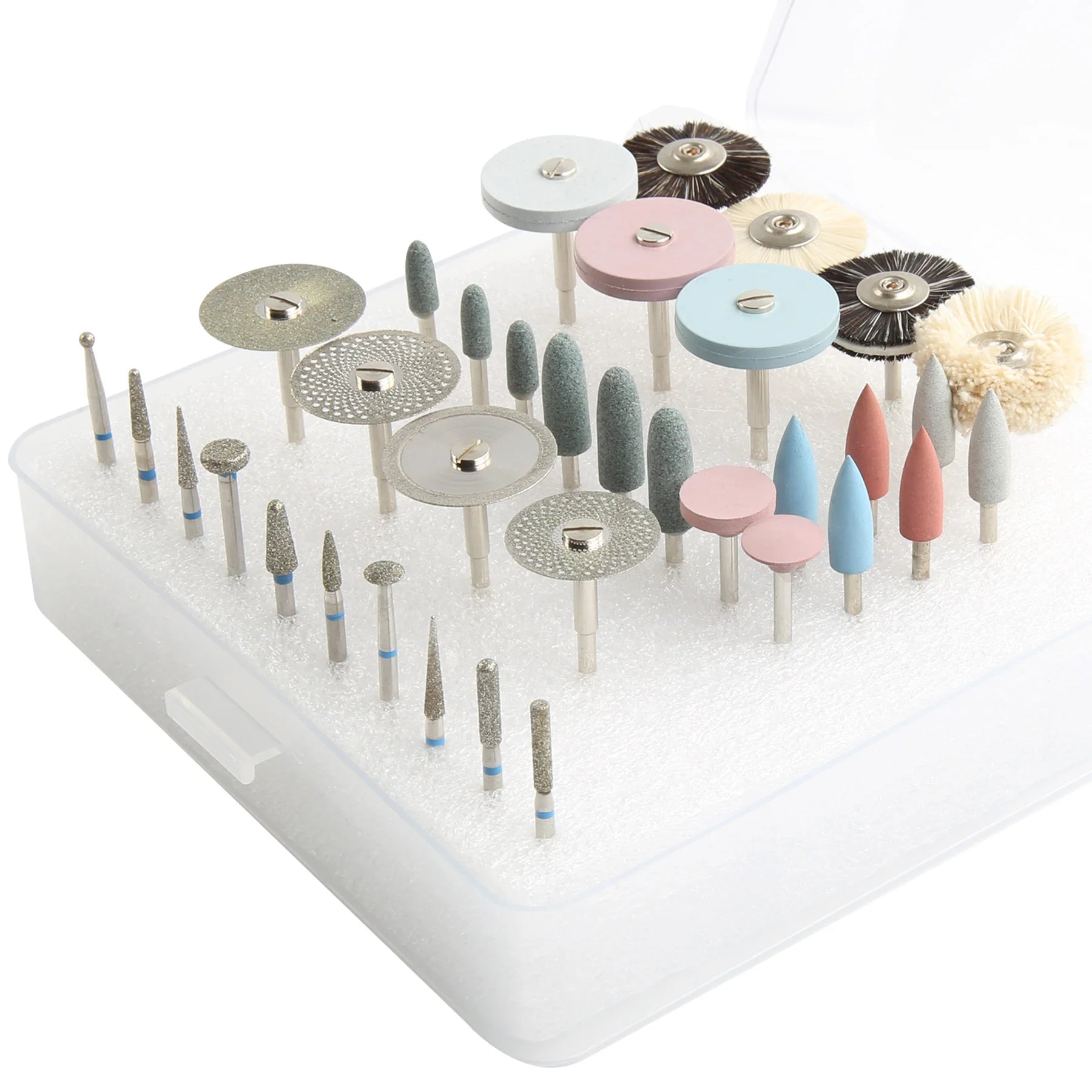 35pcs/Set Dental Lab Polishing HP Kit Ceramic Porcelain Grinding