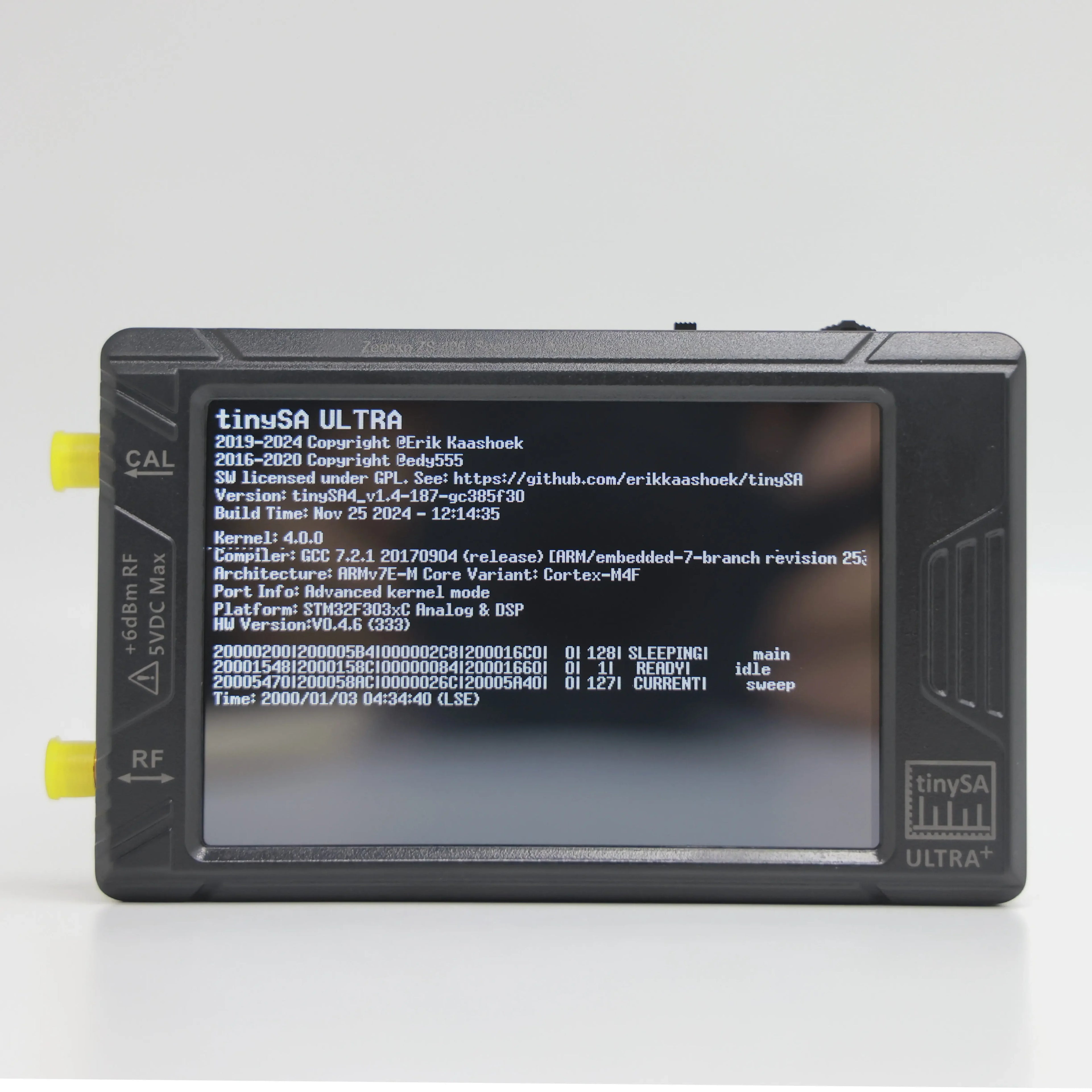 Latest TinySA Ultra Plus 5.4GHz ZS406 / 7.3GHz ZS407 3.95 inch Touch