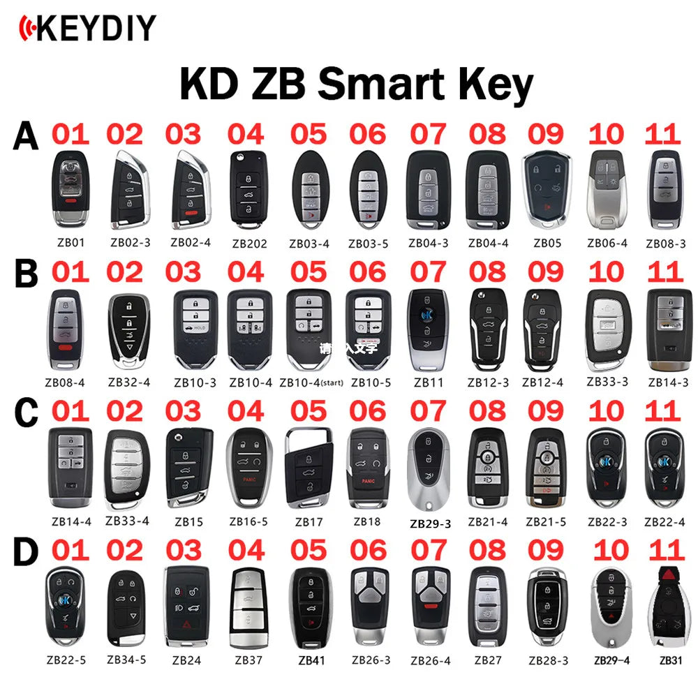 KEYDIY KD Smart Keys ZB Remotes