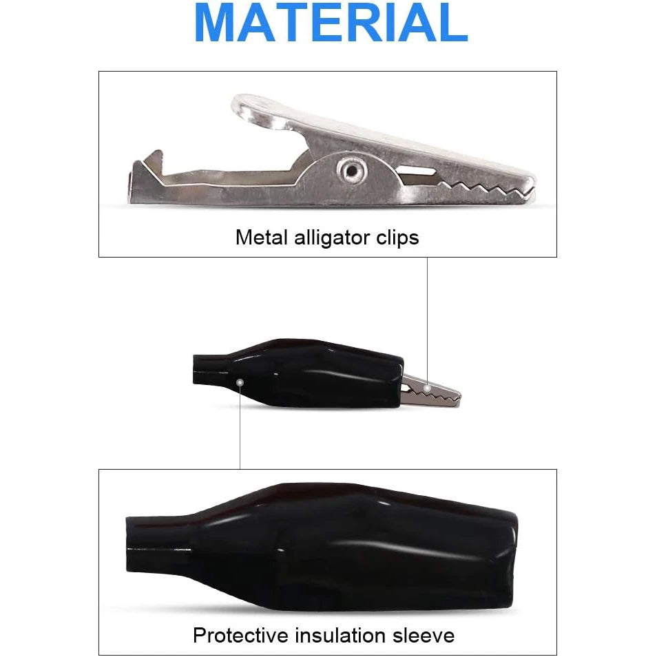 20pcs 28mm 5 Colors Small Test Clips Small Power Safety Iron Clips