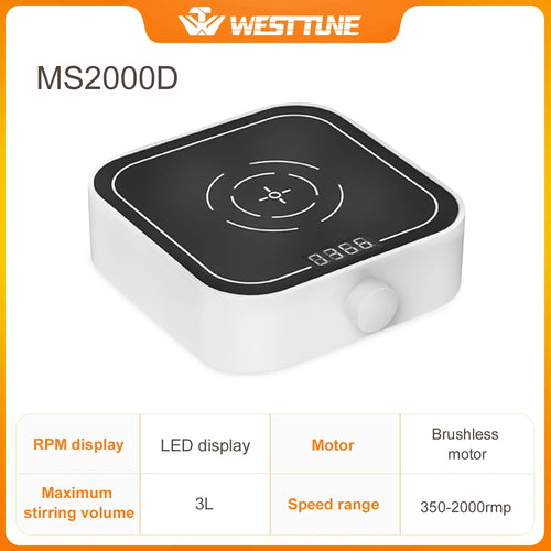 Westtune Lab Magnetic Stirrer - Electric Digital Display, 3000 RPM, 3L
