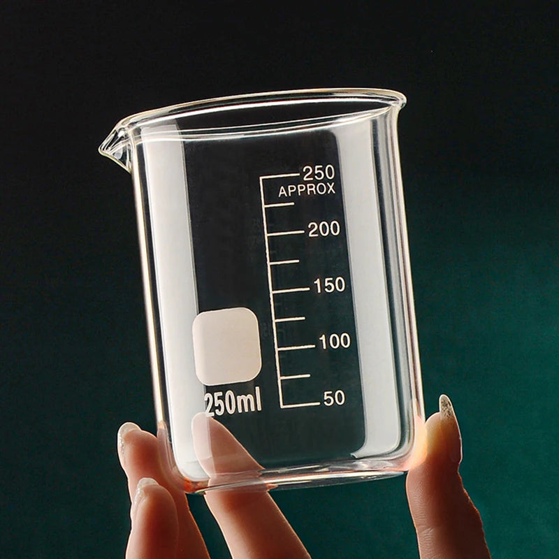 50/100/150/250/500/1000ml High Borosilicate Glass Measuring Cup Clear