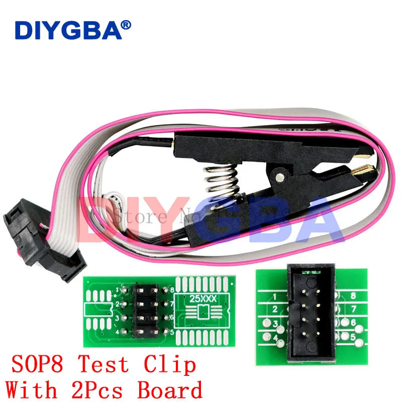CH341A Programmer adapter+SOIC8 adapter+ SOP8 clip with cable+1.8V