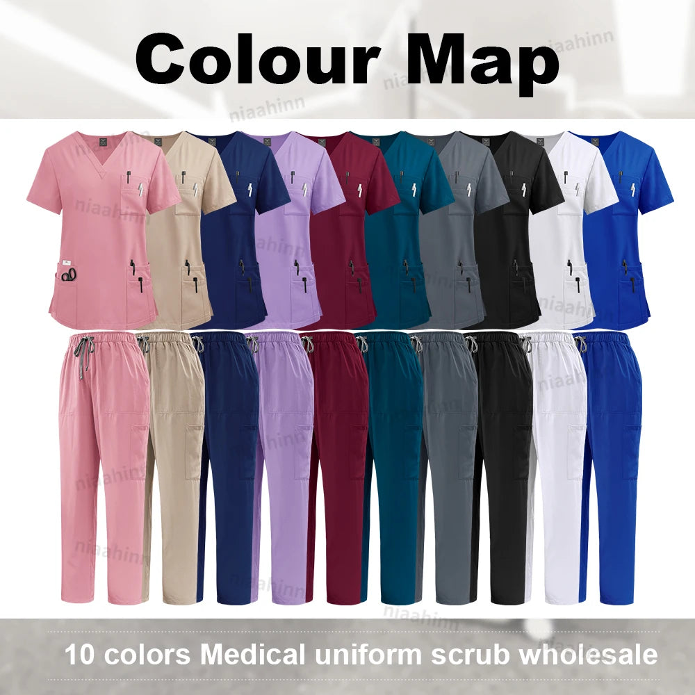 High Quality Medical Clothing for Women Uniform Nurse Lab Coat Unisex