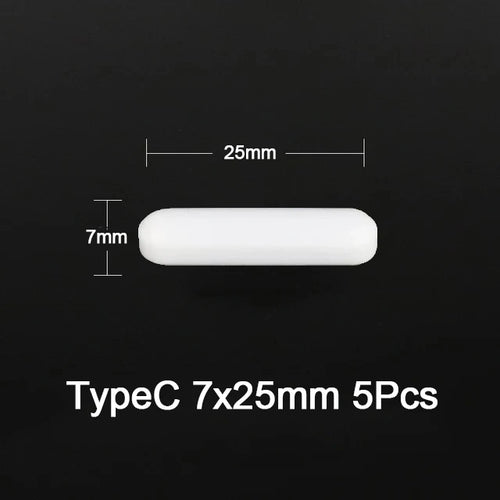 5 Pcs Laboratory Magnetic Bar Cylindrical Magnetic Stirrings Rod 3