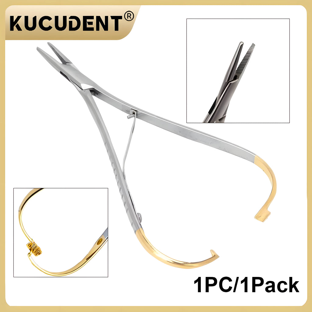 1PC Dental Needle Holder Tweezers Orthodontic Instrument Stainless