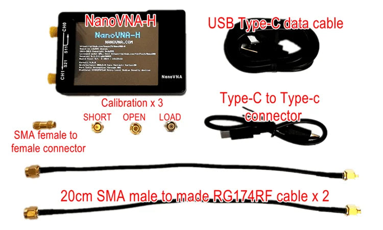 2.8" LCD 1.5GHz NanoVNA-H HF VHF UHF UV Vector Network Analyzer