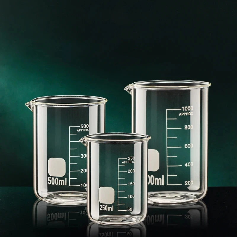 High Borosilicate Glass Measuring Cup Clear Scale Cup Laboratory