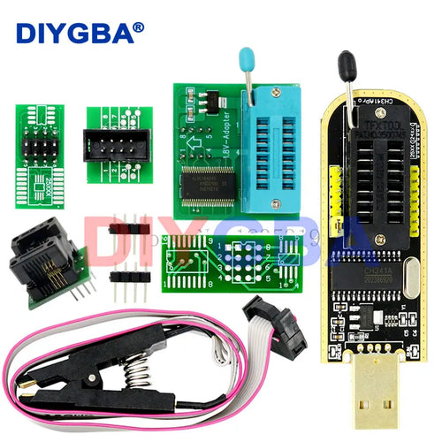CH341A Programmer adapter+SOIC8 adapter+ SOP8 clip with cable+1.8V