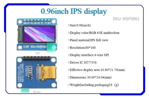  0.96/1.14/1.28/1.3/1.54/1.69/1.9/2.0 inch IPS TFT LCD OLED Display