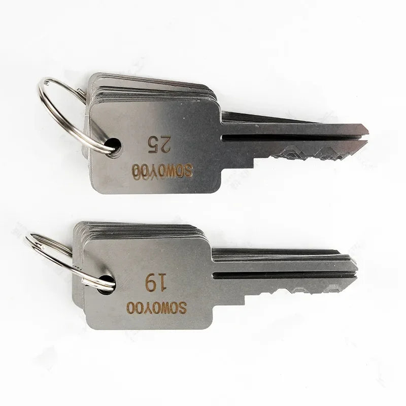 48 In 1 Locksmith Tools Lock Keys Set for Bull Head Lock for S Groove