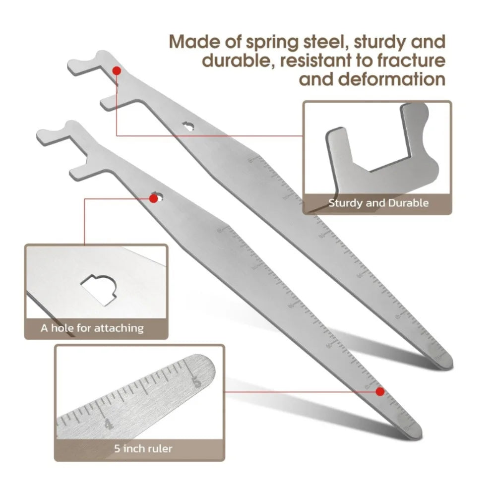 1/2Pcs Multi-Purpose Lever Tool Stainless Steel Durable Locksmith Tool