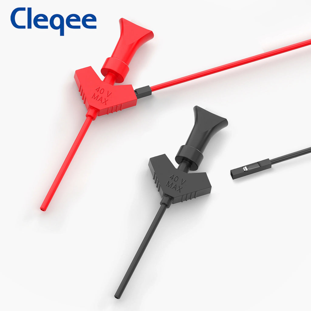 Cleqee P5003 10pcs SMD IC Test Hook Clip Mini Grabbers For Dupont