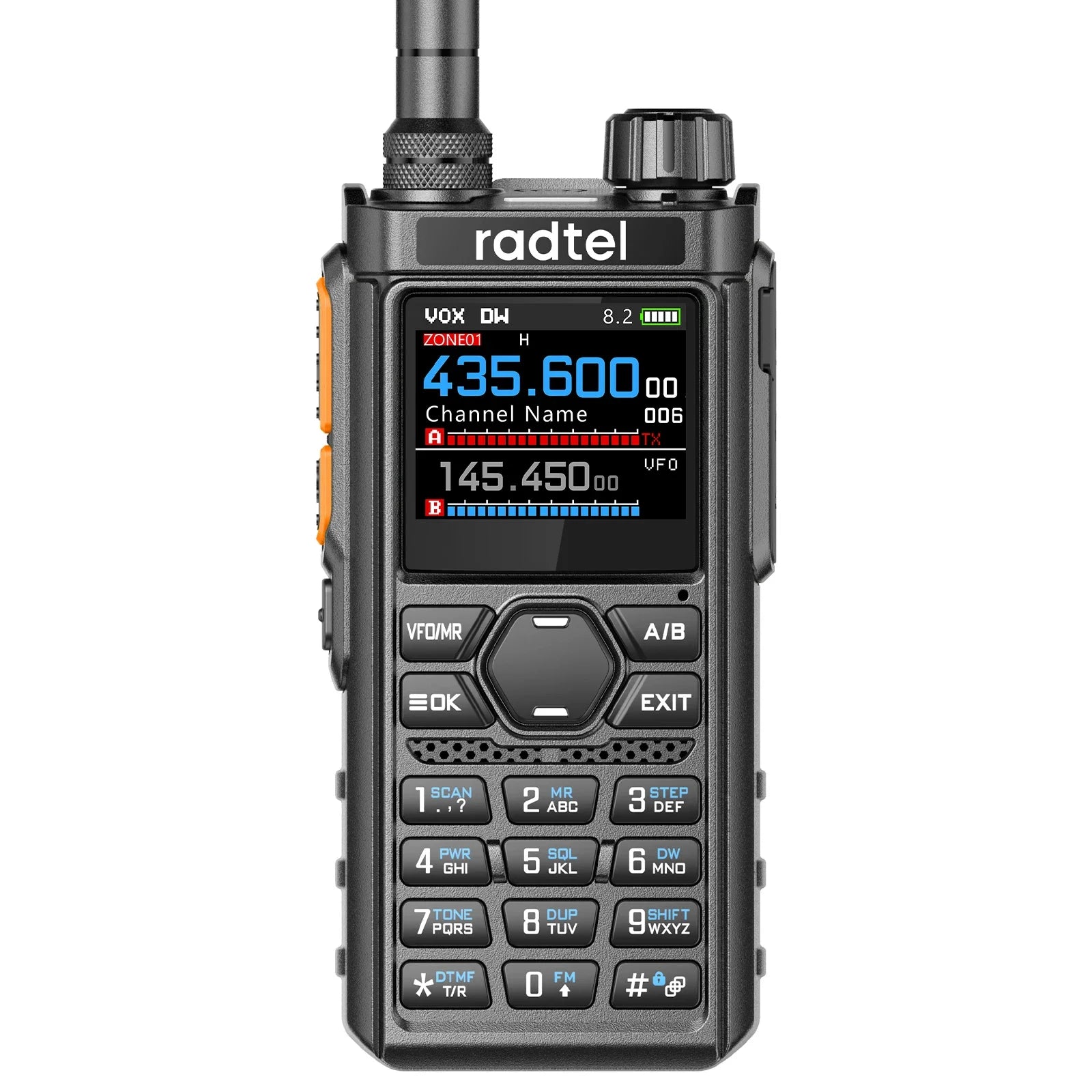 Radtel RT-910 Spectrum Analyzer AM FM Ham Radio 45-59Mhz TX/RX Walkie