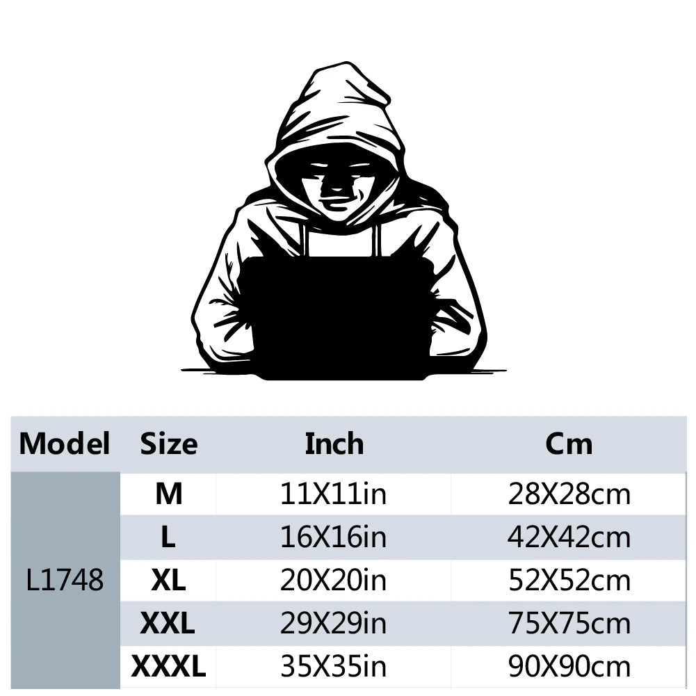 Vinyl Wall Decal Hacker Computer Security Laptop IT Hacking Stickers