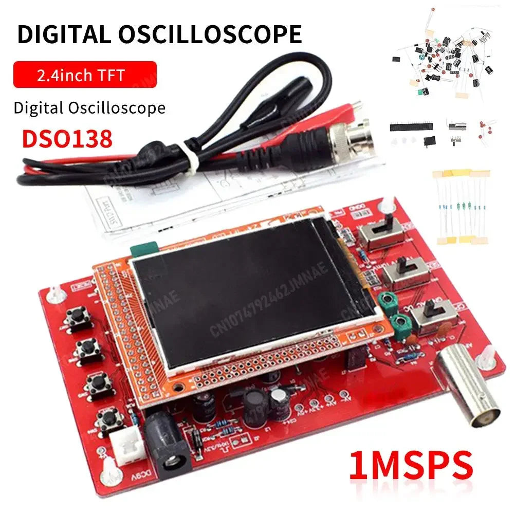 DS0138 Digital Oscilloscope 2.4 Inch TFT with LCD Display Alligator