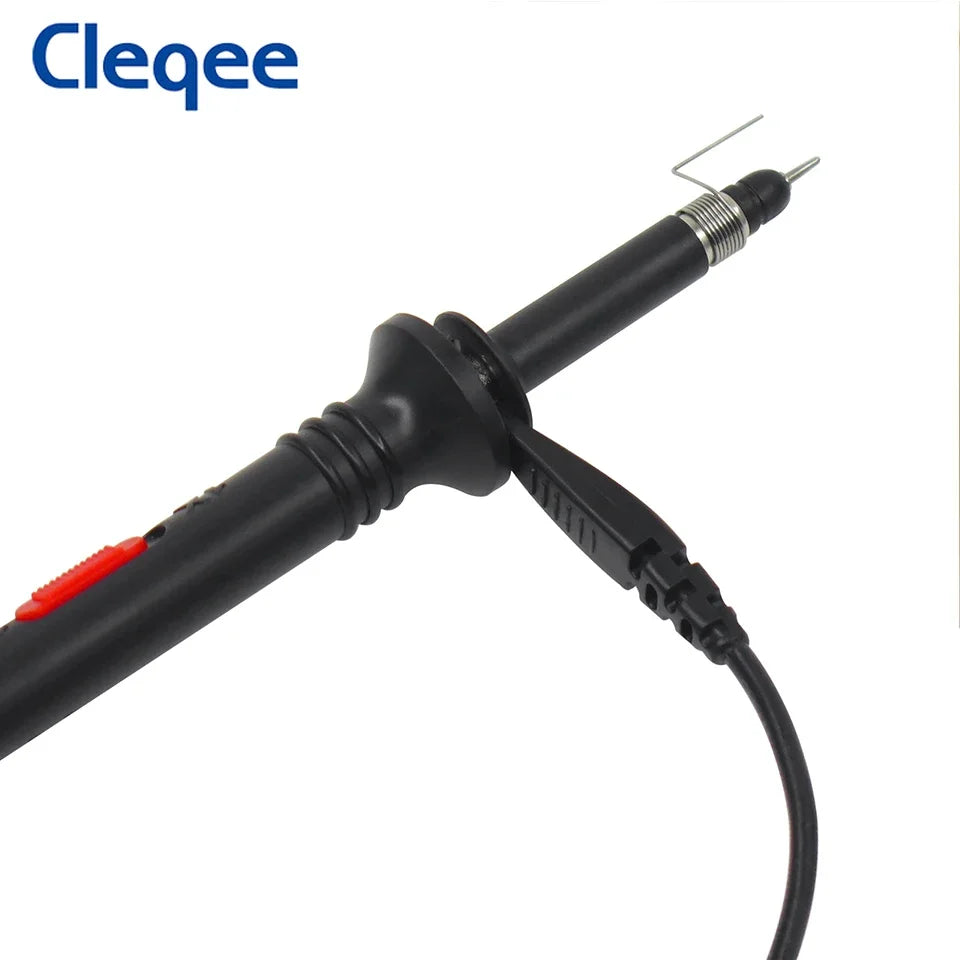 Cleqee P2200 2pcs 200MHz Oscilloscope Probe X1/X10 Safe BNC Test Lead