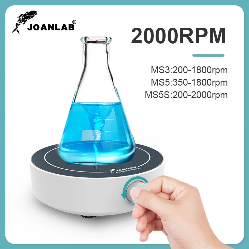 JOANLAB Mini Magnetic Stirrer Laboratory Liquid Mixer Magnetic Mixer