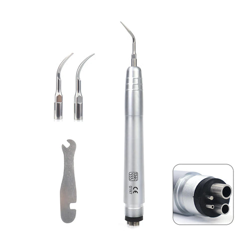 Dental Ultrasonic Air Scaler Handpiece 3 Tips Air Scaling Polishin