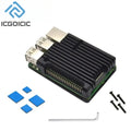 For Raspberry Pi 4 3 Model B 3B Plus Aluminum Case with Dual Cooling