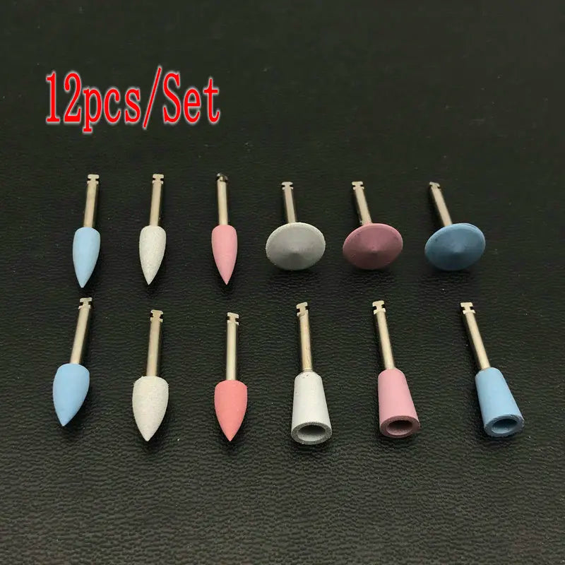 12pcs/10pcs/pack Dental Silicone Grinding Heads Teeth Polisher for