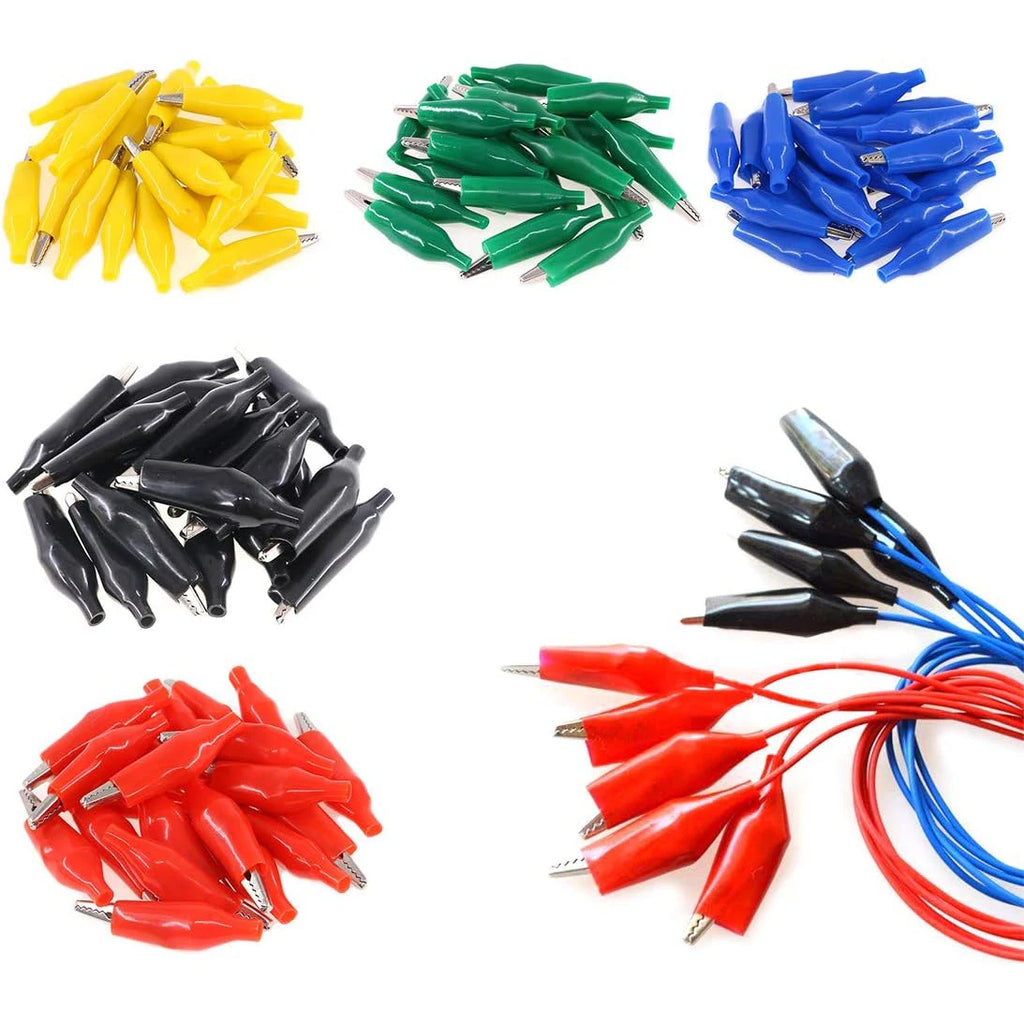 20pcs 28mm 5 Colors Small Test Clips Small Power Safety Iron Clips