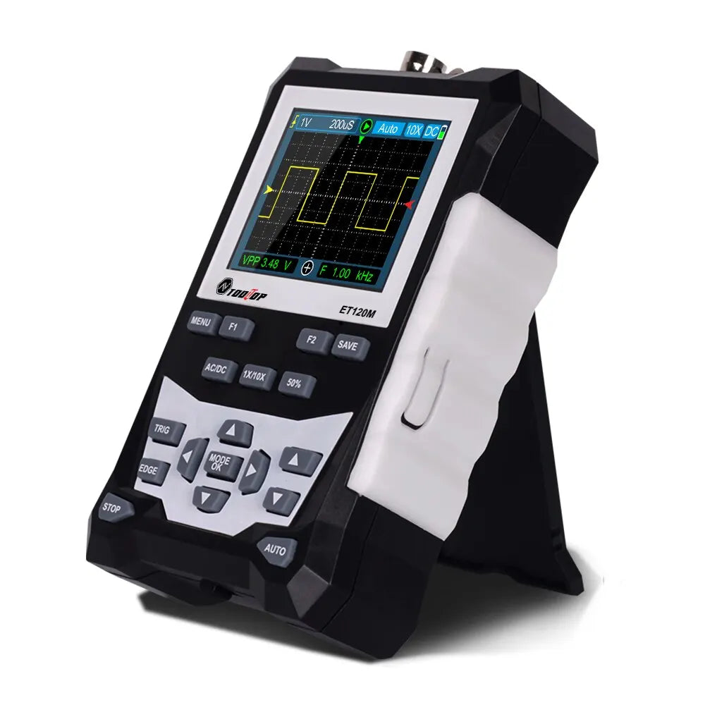 TOOLTOP ET120M 120MHz Handheld Digital Oscilloscope 1Mhz Square Wave