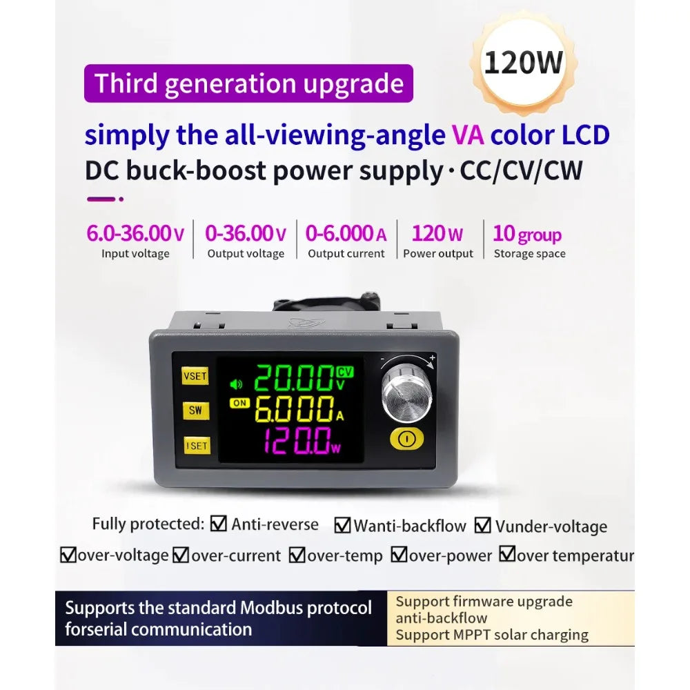 SK60 SK120 DC Buck Boost Converter CNC Adjustable Regulated Laboratory