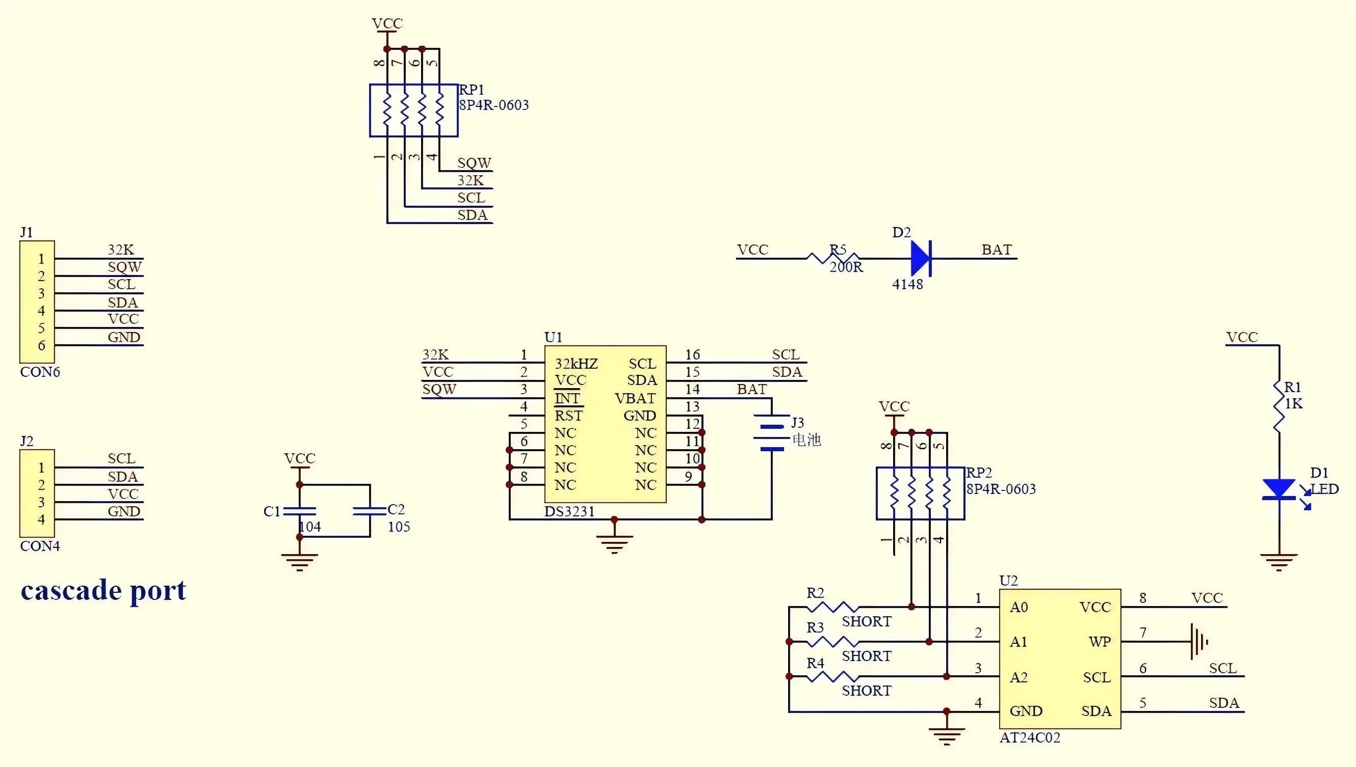1-5pcs DS3231 AT24C32 Clock Module Real Time Clock Module IIC RTC